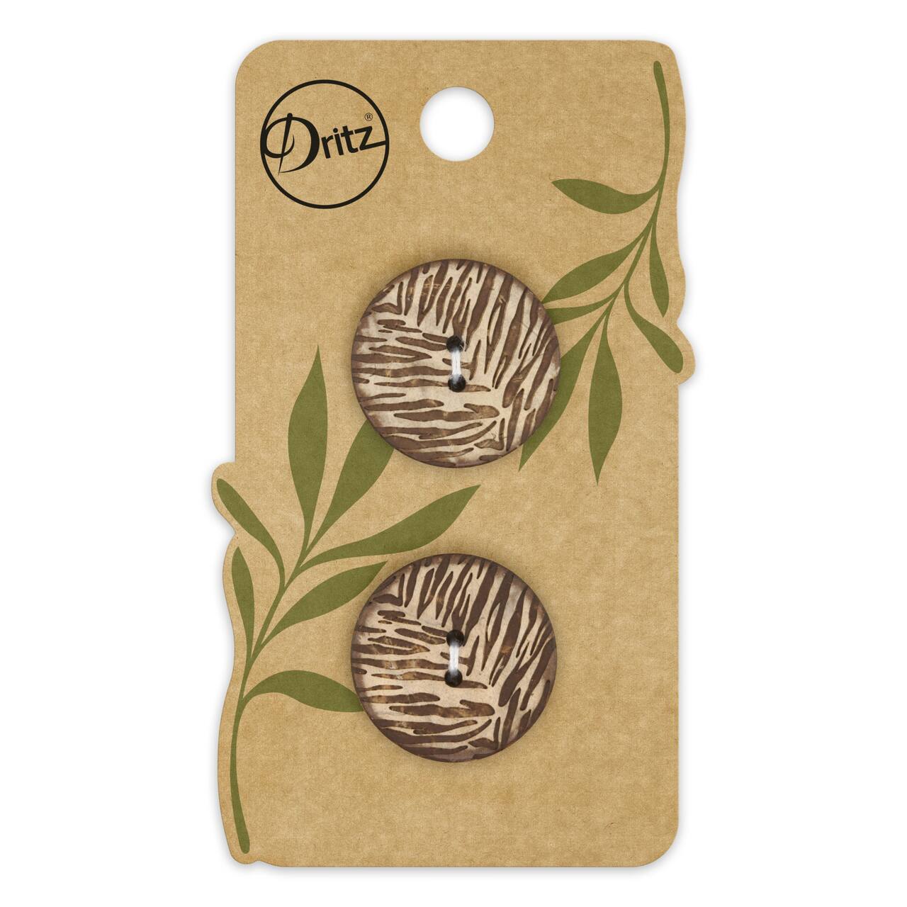 Dritz® 23mm Sustainable Coconut Round Button, 6ct.